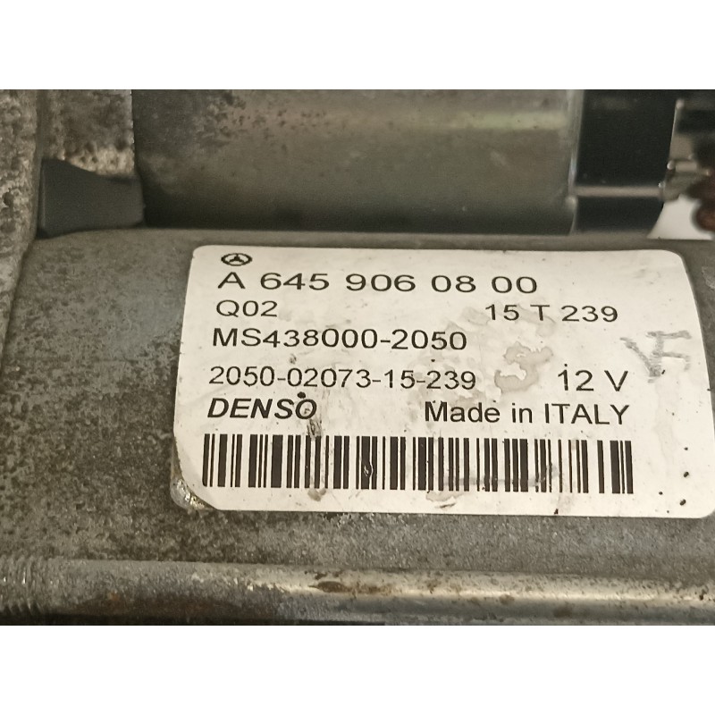 Recambio de motor arranque para mercedes-benz clase b (w246) b 200 cdi (246.208) referencia OEM IAM A6459060800 4380002050 
