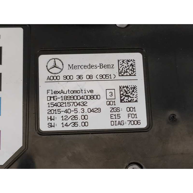 Recambio de luz interior para mercedes-benz clase cla (w117) cla 200 cdi (117.308) referencia OEM IAM A0009003608  