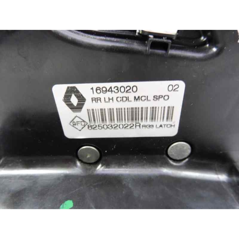 Recambio de cerradura puerta trasera izquierda para renault megane iv berlina 5p gt-line referencia OEM IAM 825032022R 16943020 