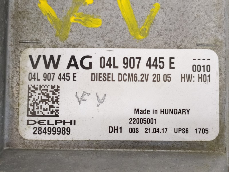 Recambio de centralita motor uce para skoda octavia combi (5e5) ambition referencia OEM IAM 04L907445E 28499989 