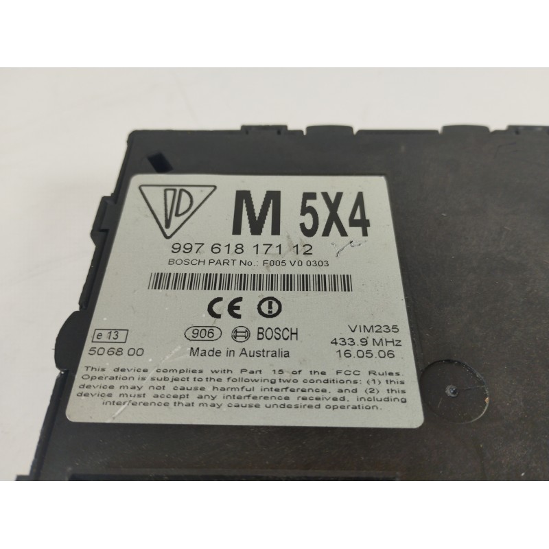 Recambio de modulo confort para porsche boxster (tipo 987) básico referencia OEM IAM 99761817112  