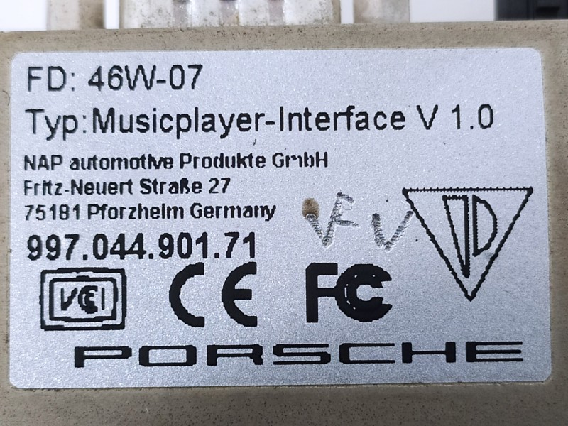 Recambio de modulo electronico para porsche boxster (tipo 987) básico referencia OEM IAM 99704490171  