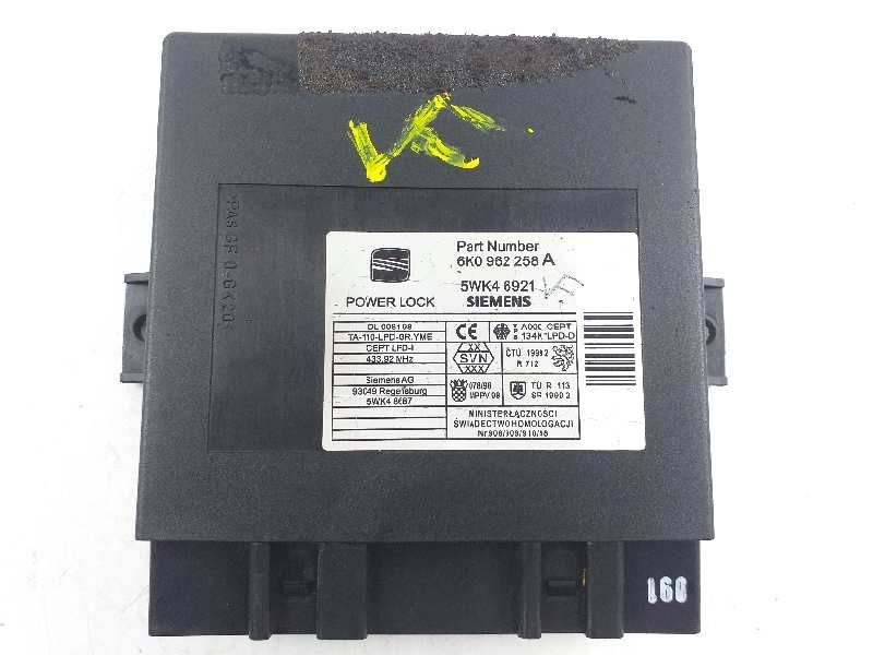 Recambio de centralita cierre para seat ibiza (6k1) stella referencia OEM IAM 6K0962258A  