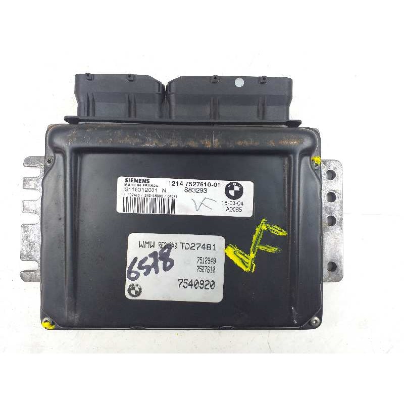 Recambio de centralita motor uce para mini mini (r50,r53) cooper s referencia OEM IAM 12147527610 S83293 S118012001N