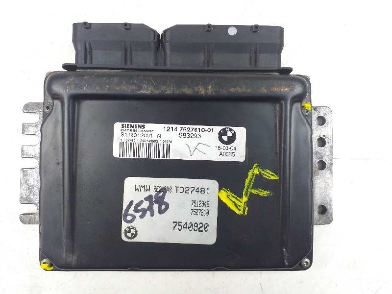 Recambio de centralita motor uce para mini mini (r50,r53) cooper s referencia OEM IAM 12147527610 S83293 S118012001N