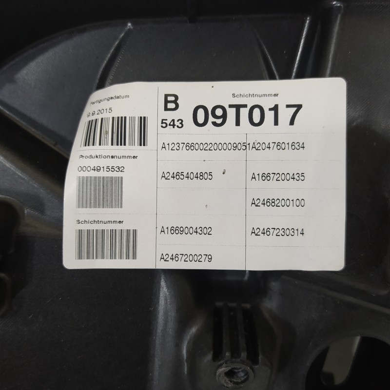 Recambio de elevalunas delantero derecho para mercedes-benz clase b (w246) b 200 cdi (246.208) referencia OEM IAM A2465404805 A1