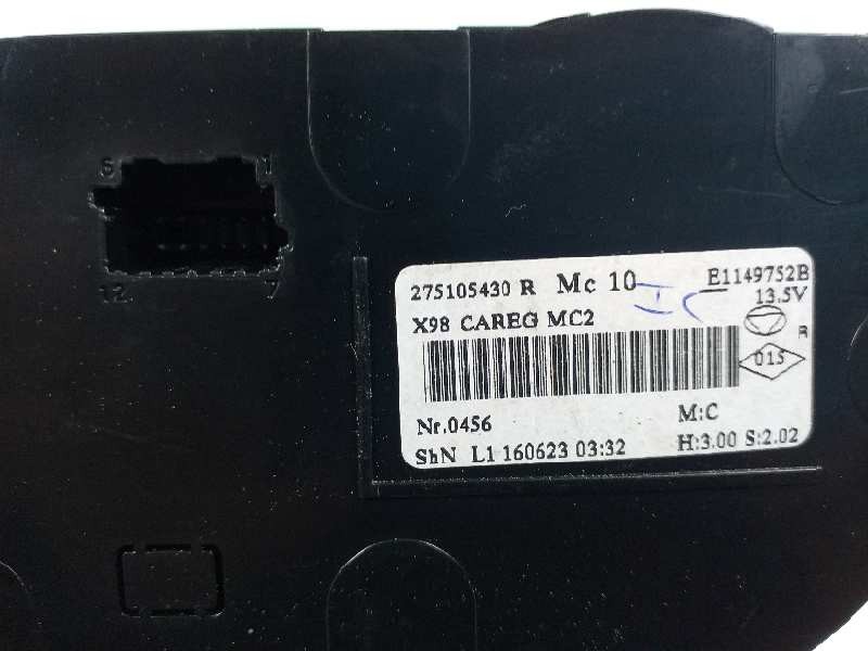 Recambio de mando climatizador para renault clio iv zen referencia OEM IAM 275105430R E1149752B 