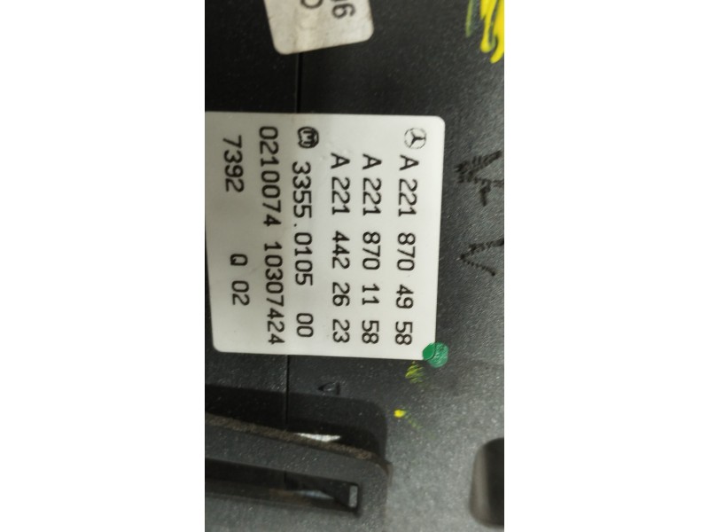 Recambio de mando climatizador para mercedes-benz clase s (w221) berlina 500 l (221.171) referencia OEM IAM A2218704958 A2218701