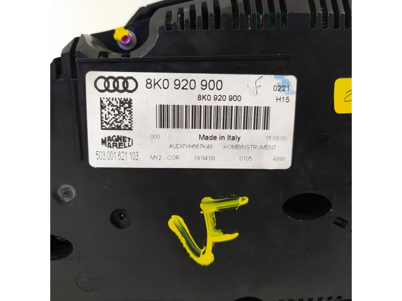 Recambio de cuadro instrumentos para audi a4 ber. (b8) básico referencia OEM IAM 8K0920900 503001621103 