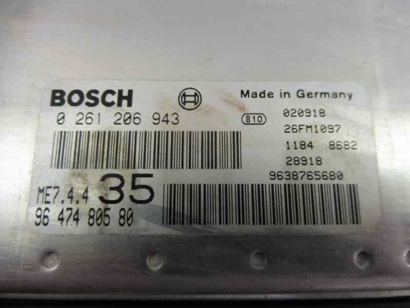 Recambio de centralita motor uce para peugeot 307 (s1) xs referencia OEM IAM 9647480580 0261206943 9638765680