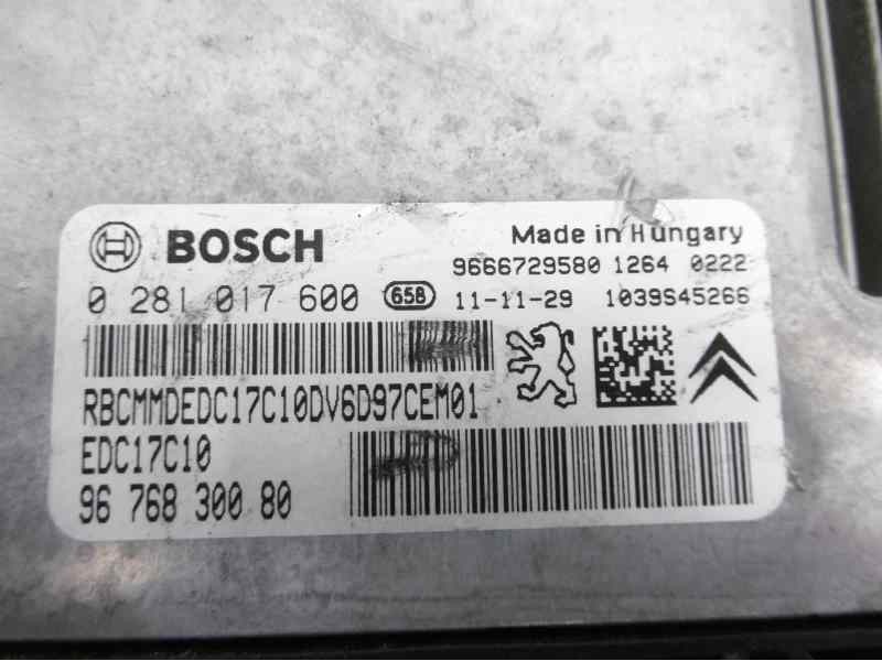 Recambio de centralita motor uce para citroën c3 exclusive referencia OEM IAM 9676830080 9666729580 0281017600