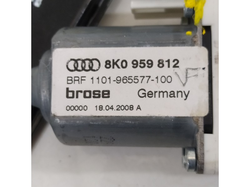 Recambio de elevalunas trasero derecho para audi a4 ber. (b8) básico referencia OEM IAM 8K0839462 8K0959812 