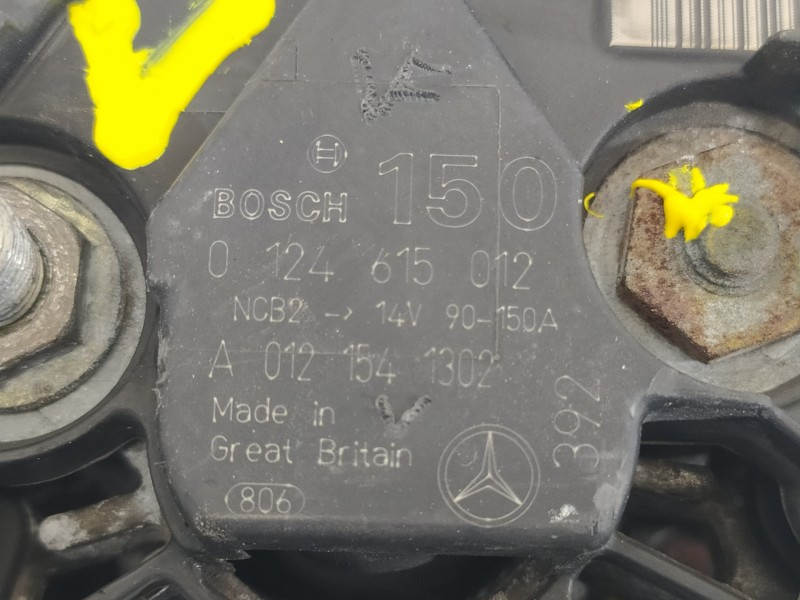 Recambio de alternador para mercedes-benz clase sl (w230) roadster 500 (230.475) referencia OEM IAM A0121541302 0124615012 