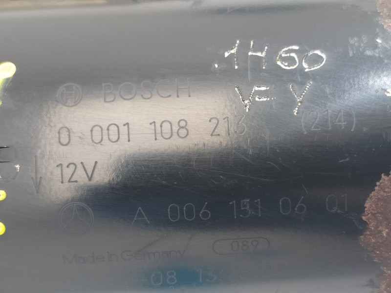 Recambio de motor arranque para mercedes-benz clase sl (w230) roadster 500 (230.475) referencia OEM IAM A0061510601 0001108213 