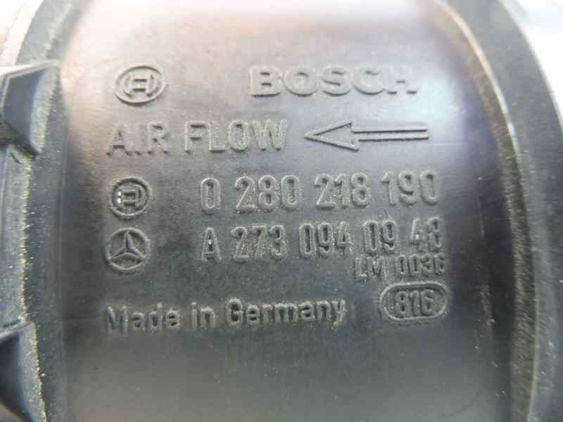 Recambio de caudalimetro para mercedes-benz clase s (w221) berlina 500 l (221.171) referencia OEM IAM A2730940948 0280218190 F00