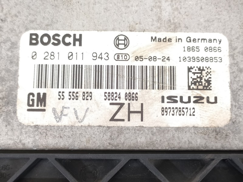 Recambio de centralita motor uce para opel astra gtc enjoy referencia OEM IAM 55556829 0281011943 8973785712