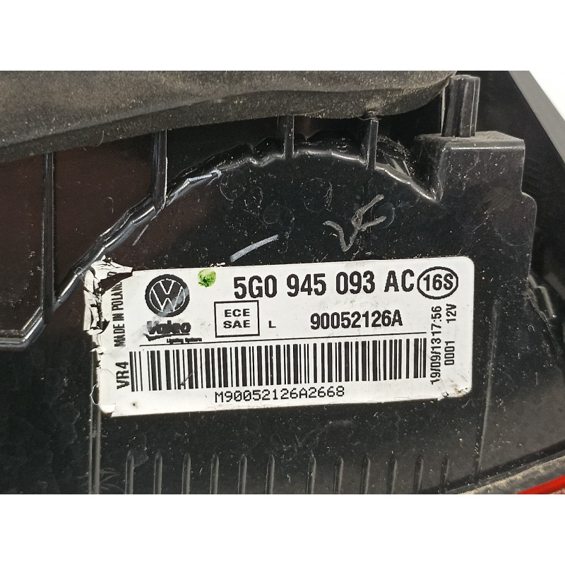 Recambio de piloto trasero izquierdo en porton para volkswagen golf vii lim. advance bluemotion referencia OEM IAM 5G0945093AC  