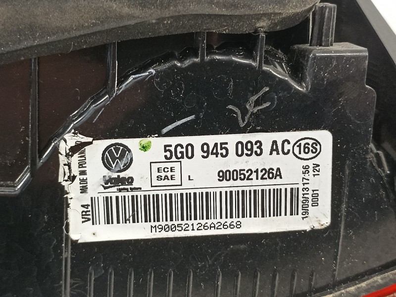 Recambio de piloto trasero izquierdo en porton para volkswagen golf vii lim. advance bluemotion referencia OEM IAM 5G0945093AC  