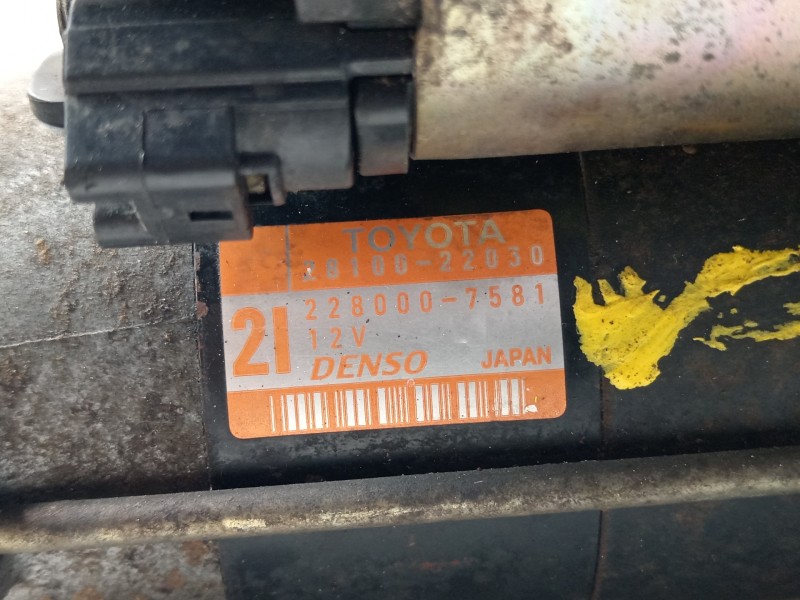 Recambio de motor arranque para toyota rav 4 (a2) 1.8 luna (2003) referencia OEM IAM 2810022030  