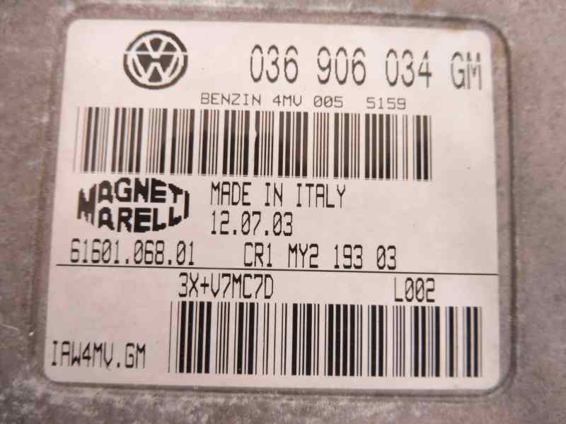 Recambio de centralita motor uce para seat ibiza (6l1) stella referencia OEM IAM 036906034GM 6160106801 3X+V7MC7D