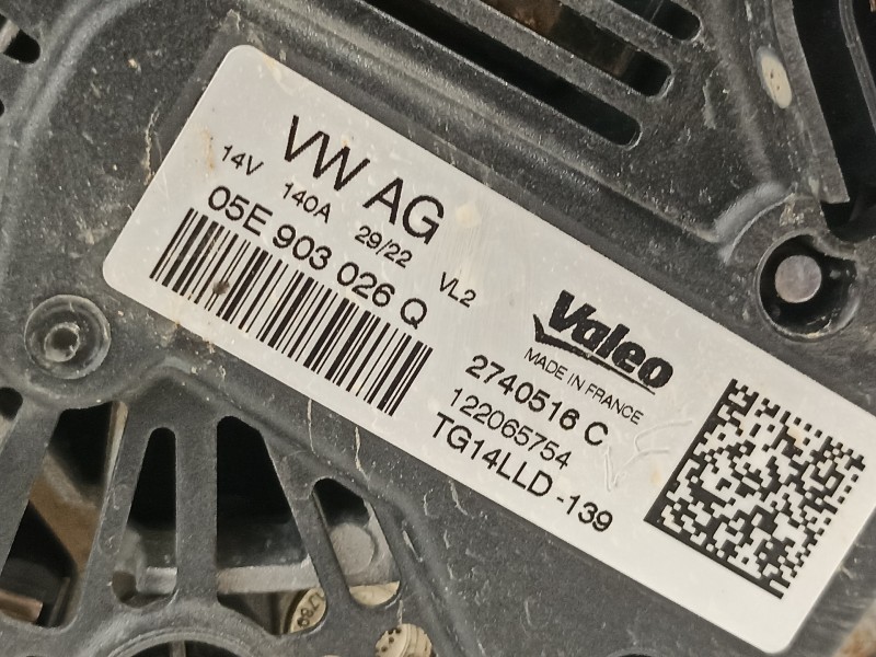 Recambio de alternador para seat ibiza (kj1) style go referencia OEM IAM 05E903026Q  