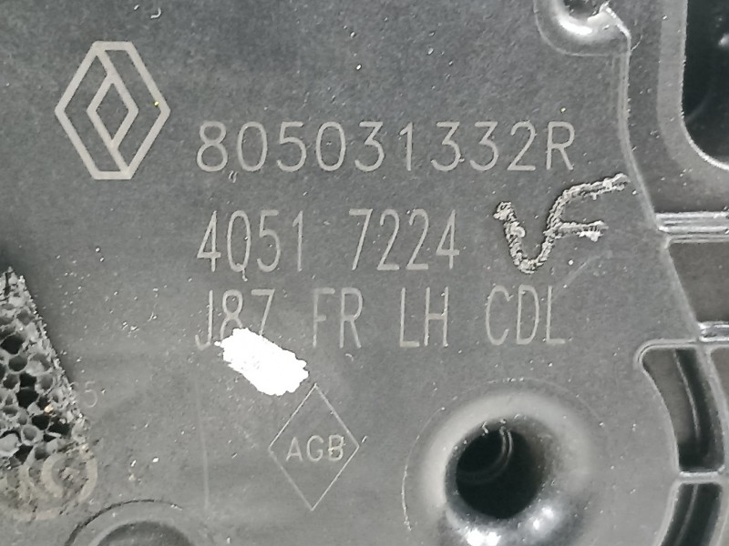 Recambio de cerradura puerta delantera izquierda para renault captur limited referencia OEM IAM 805031332R  