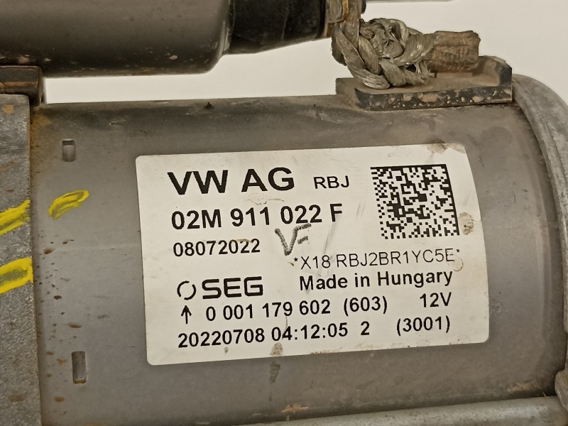 Recambio de motor arranque para seat ibiza (kj1) style go referencia OEM IAM 02M911022F  