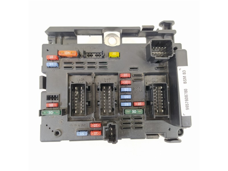 Recambio de caja reles / fusibles para peugeot 206 berlina quicksilver referencia OEM IAM 9657608780 BSMB3 