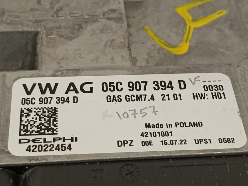 Recambio de centralita motor uce para seat ibiza (kj1) style go referencia OEM IAM 05C907394D  