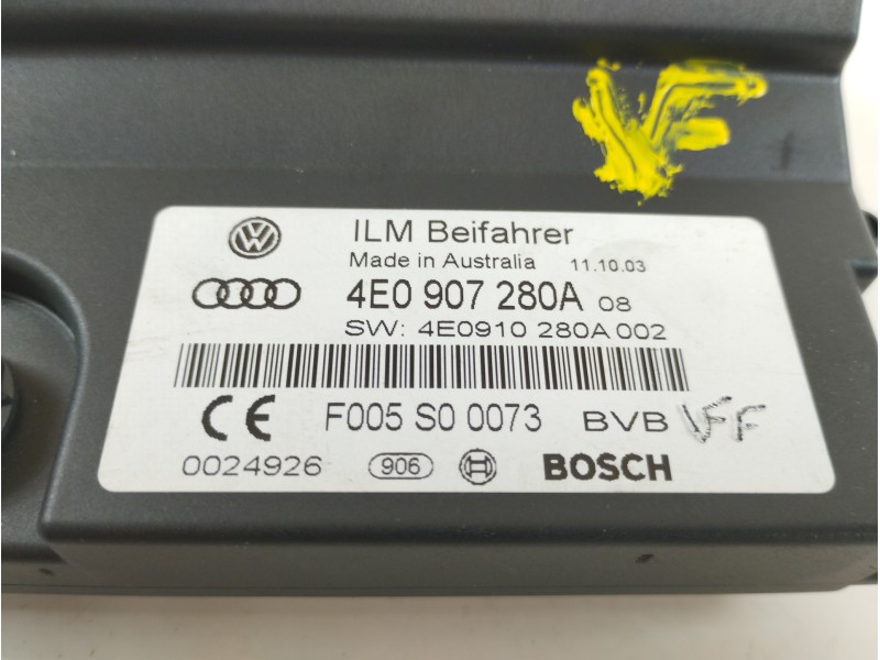 Recambio de modulo electronico para audi a8 (4e2) 3.7 quattro referencia OEM IAM 4E0907280A 4E0910280A F005S00073