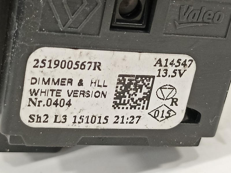 Recambio de mando multifuncion para renault trafic iii (f82) l1h1 l1h1 2,7t referencia OEM IAM 251900567R  