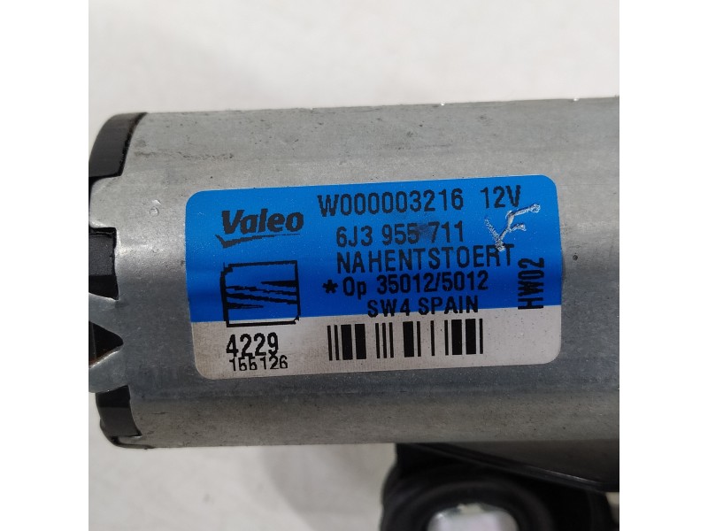 Recambio de motor limpia trasero para seat ibiza sc (6j1) 25 aniversario referencia OEM IAM 6J3955711  