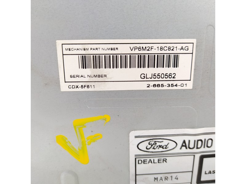 Recambio de sistema audio / radio cd para ford focus lim. (cb4) business referencia OEM IAM 7M5T18C939EE  