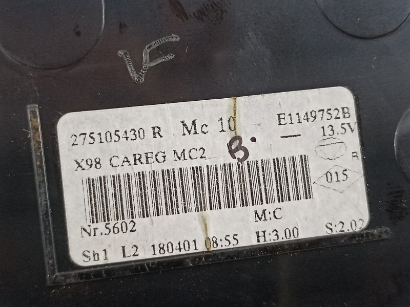 Recambio de mando climatizador para renault captur limited referencia OEM IAM 275105430R  