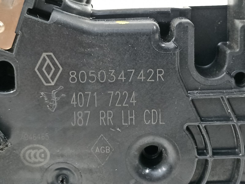Recambio de cerradura puerta trasera izquierda para renault captur limited referencia OEM IAM 805034742R  