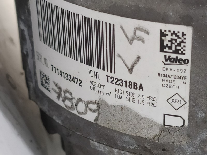 Recambio de compresor aire acondicionado para nissan micra v (k14) acenta referencia OEM IAM 926000287R 7114133472 T22318BA