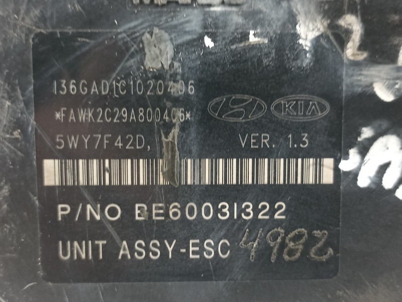 Recambio de abs para kia sportage basic 4x2 referencia OEM IAM 589203U300  