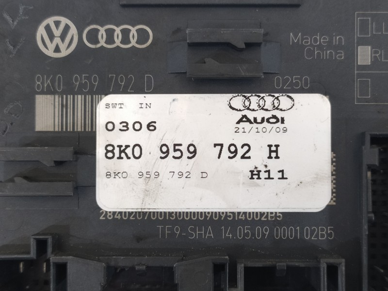 Recambio de modulo confort para audi a4 avant (8k5) (2008) básico quattro referencia OEM IAM 8K0959792D 8K0959792H 