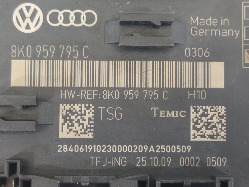 Recambio de modulo confort para audi a4 avant (8k5) (2008) básico quattro referencia OEM IAM 8K0959795C  