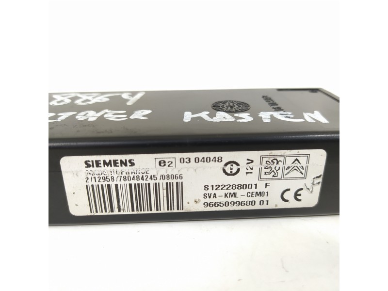 Recambio de modulo electronico para peugeot partner kasten 1.6 16v hdi referencia OEM IAM 9665099680 S122288001 