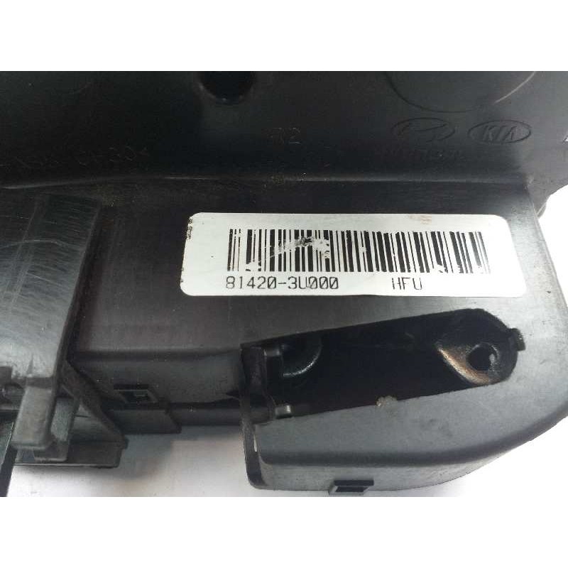 Recambio de cerradura puerta trasera derecha para kia sportage basic 4x2 referencia OEM IAM 814203U000  