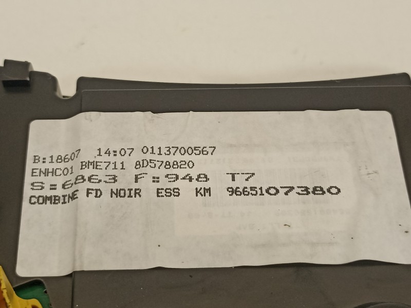 Recambio de cuadro instrumentos para peugeot 308 confort referencia OEM IAM 9665107380  