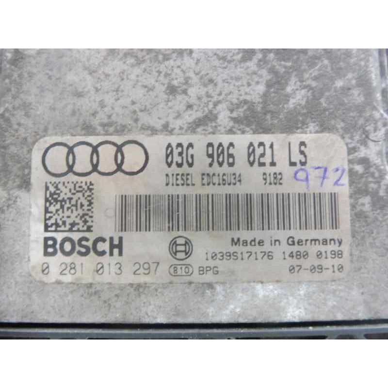 Recambio de centralita motor uce para audi a3 (8p) 1.9 tdi ambition referencia OEM IAM 03G906021LS 0281013297 