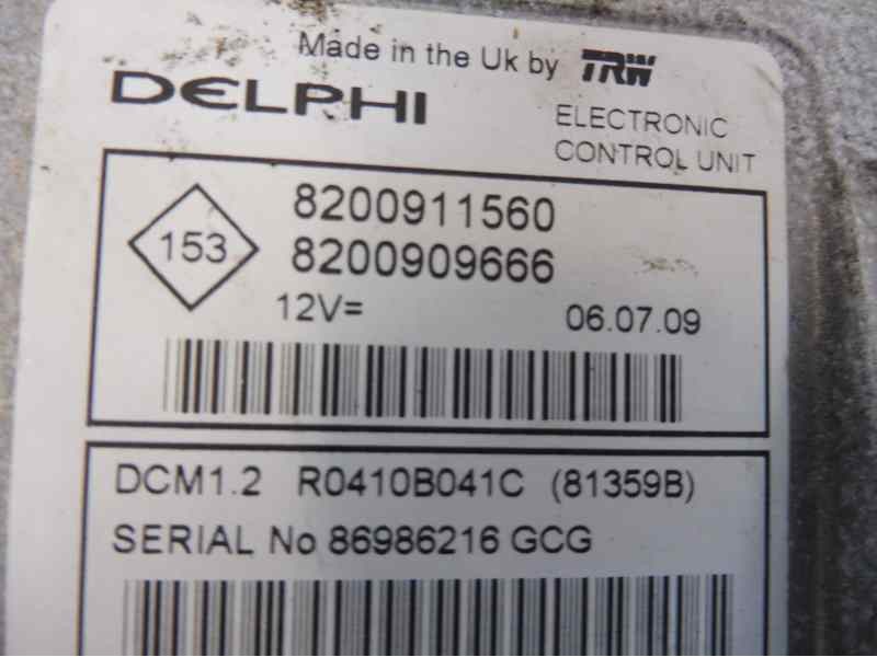 Recambio de centralita motor uce para renault clio iii expression referencia OEM IAM 8200911560 8200909666 