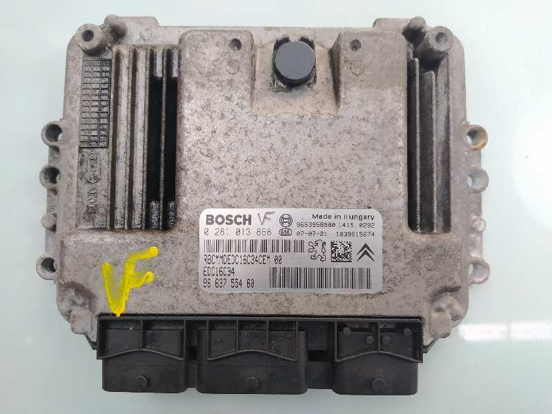 Recambio de centralita motor uce para peugeot 207 xt referencia OEM IAM 9663755480 0281013868 