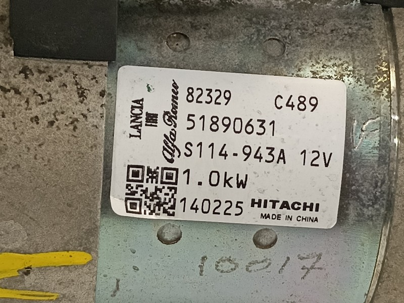 Recambio de motor arranque para lancia ypsilon (402) gold referencia OEM IAM 51890631  