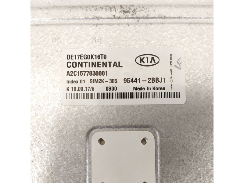 Recambio de centralita cambio automatico para kia niro emotion plug-in hybrid referencia OEM IAM 954412BBJ1 HDETG16US2 A2C157783