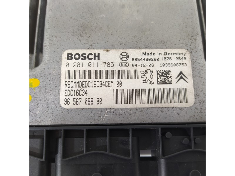 Recambio de centralita motor uce para citroën c2 vtr referencia OEM IAM 9656709880 0281011785 