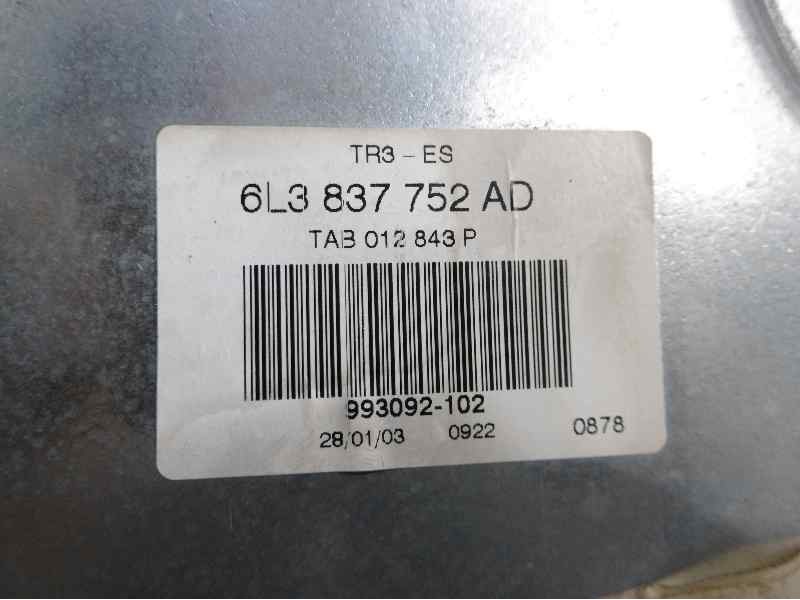 Recambio de elevalunas delantero derecho para seat ibiza (6l1) stella referencia OEM IAM 6L3837752AD 6Q2959801 