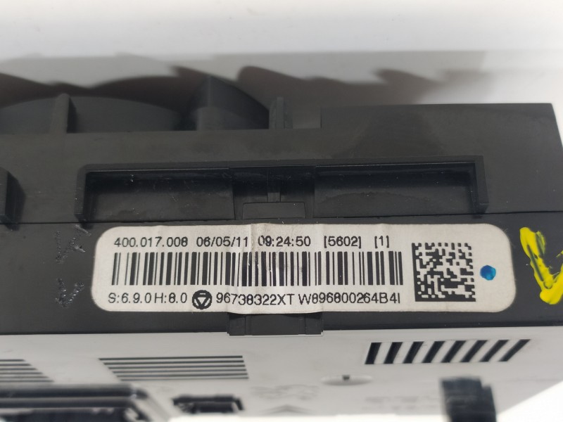Recambio de mando climatizador para peugeot 3008 active referencia OEM IAM 96738322XT  